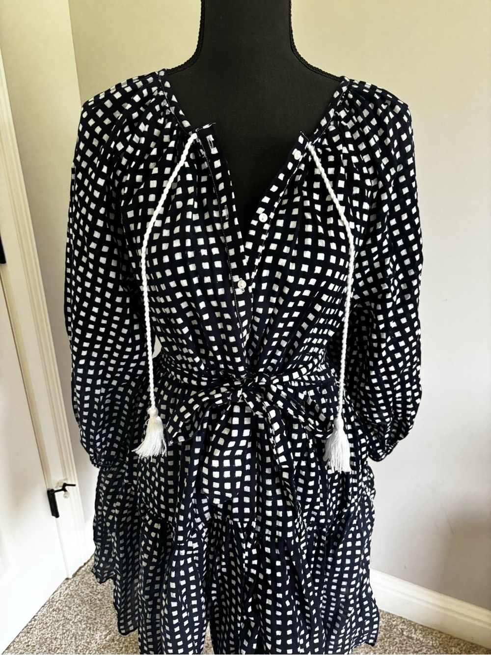 Emerson fry gingham dress with pockets